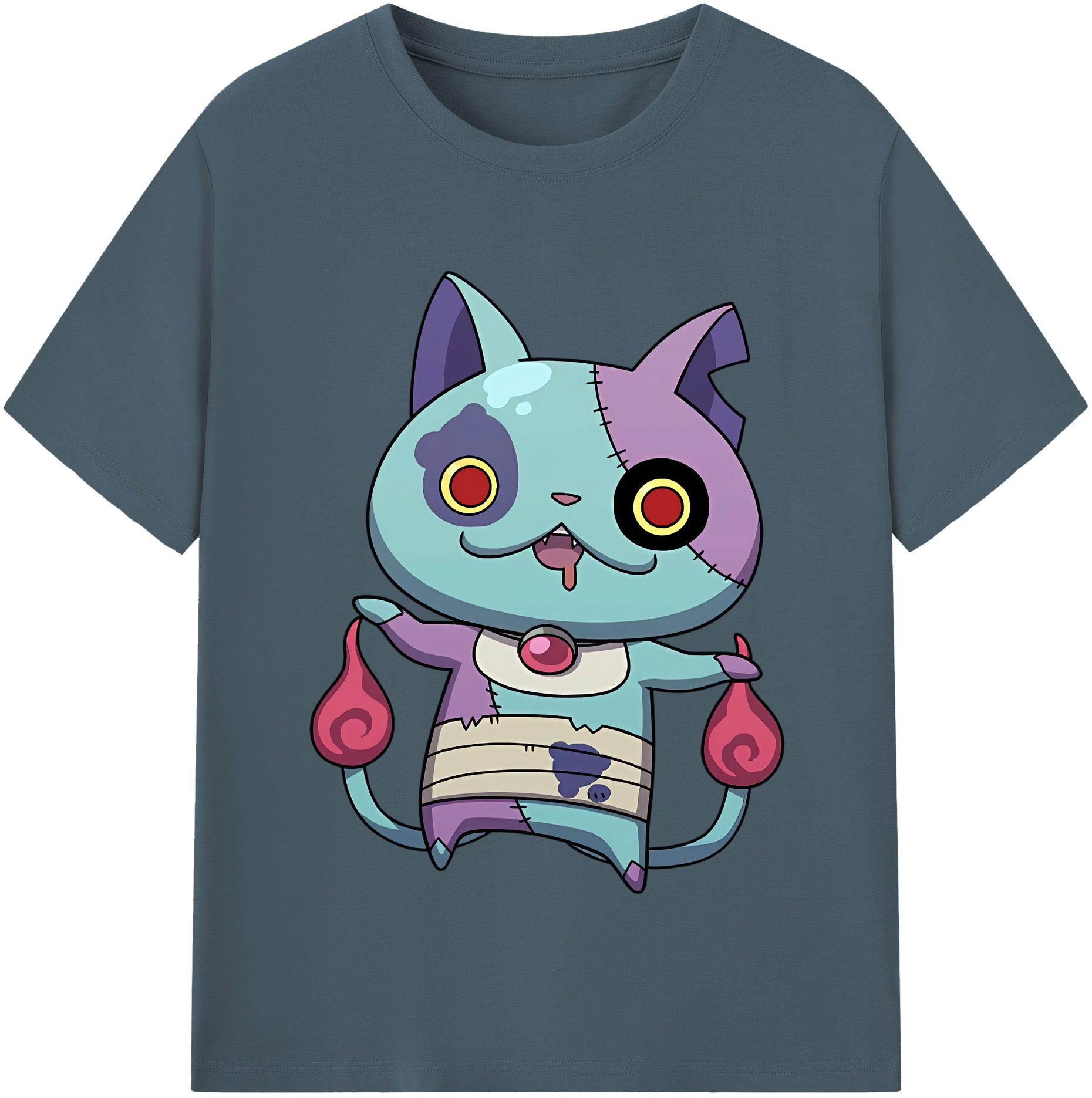 （画像用） 妖怪ウォッチ Yo-kai Watch 綿100％半袖Tシャツ（フロントプリント）